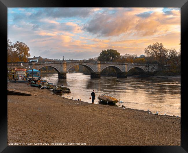 On The Beach | Richmond-Upon-Thames Framed Print by Adam Cooke