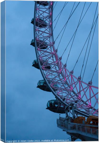 London Eye | Westminster | London Canvas Print by Adam Cooke