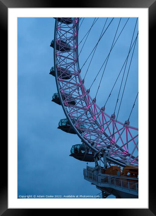 London Eye | Westminster | London Framed Mounted Print by Adam Cooke