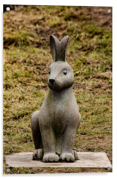 Hare Sculpture  Acrylic by Glen Allen