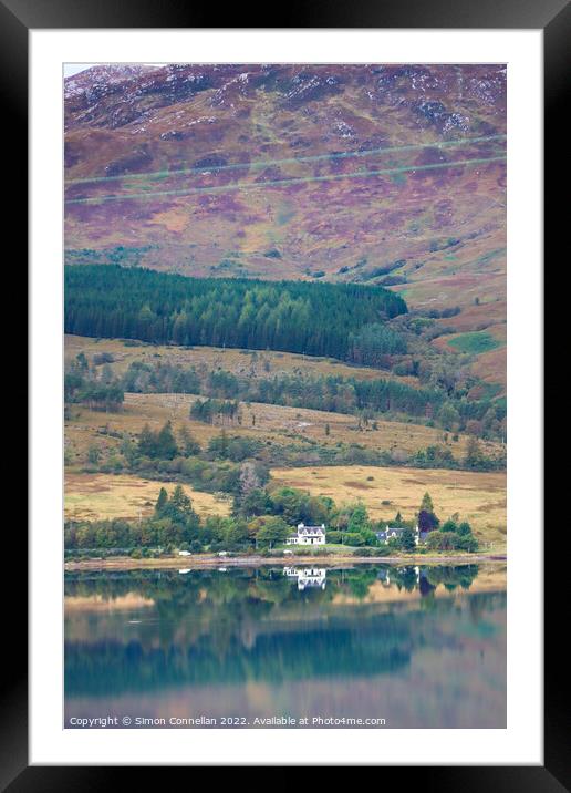 Loch Carron Framed Mounted Print by Simon Connellan