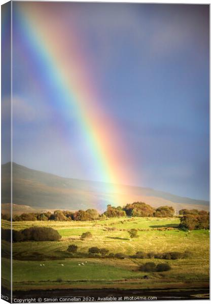 Rainbow over Skye Canvas Print by Simon Connellan