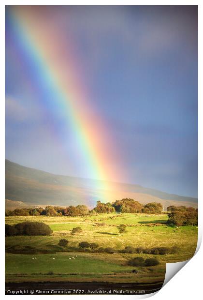 Rainbow over Skye Print by Simon Connellan