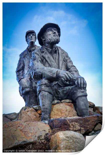 Collie and MacKenzie Statue Print by Simon Connellan