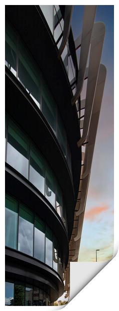 Oastler Building - Huddersfield  Print by Glen Allen