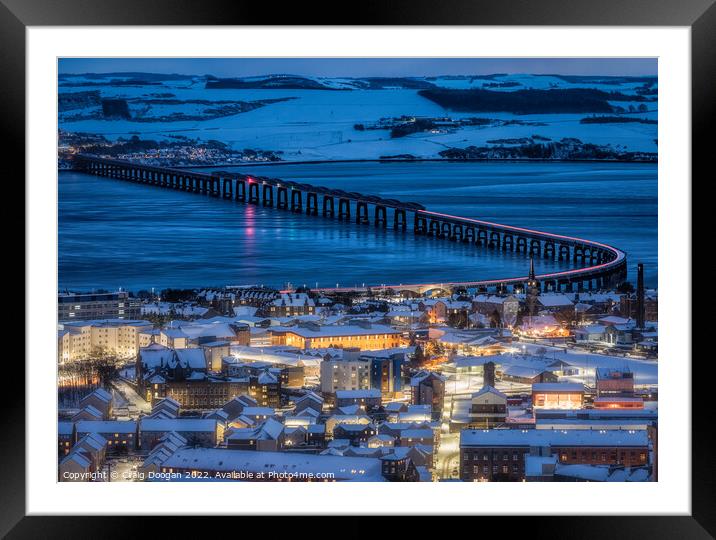 Winter in Dundee Framed Mounted Print by Craig Doogan