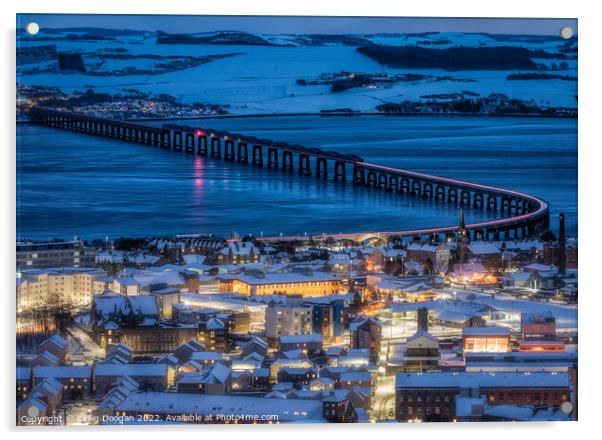 Winter in Dundee Acrylic by Craig Doogan