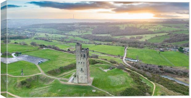Victoria Tower Castle Hill Canvas Print by Apollo Aerial Photography