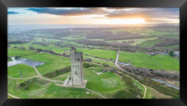 Victoria Tower Castle Hill Framed Print by Apollo Aerial Photography