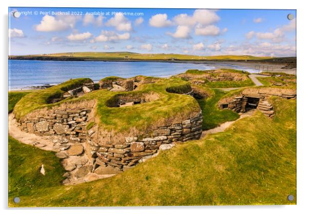Skara Brae Orkney Islands Scotland Acrylic by Pearl Bucknall