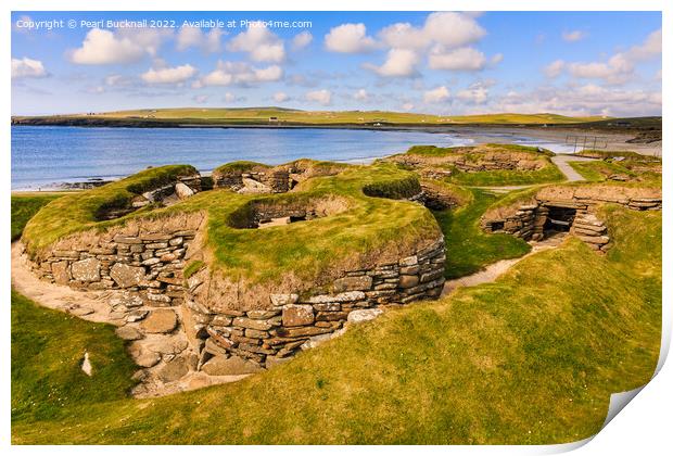 Skara Brae Orkney Islands Scotland Print by Pearl Bucknall
