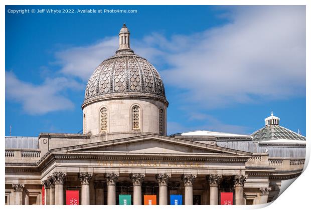 National Gallery in London Print by Jeff Whyte