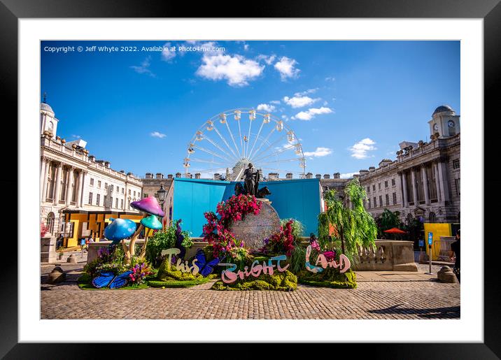 Somerset House in summer Framed Mounted Print by Jeff Whyte