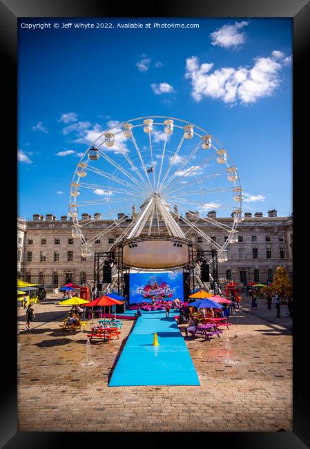 Somerset House in summer Framed Print by Jeff Whyte