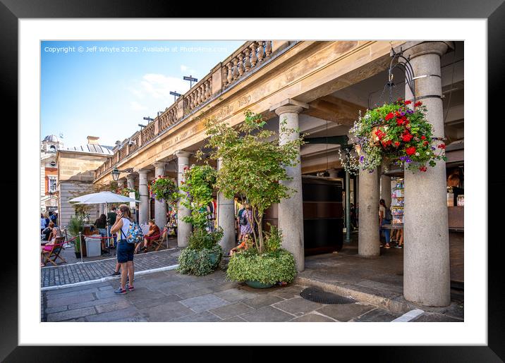Covent Garden in the heart of London Framed Mounted Print by Jeff Whyte