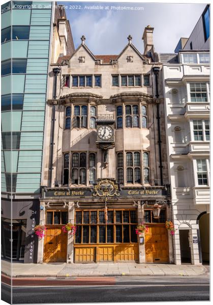 The Cittie of Yorke Canvas Print by Jeff Whyte