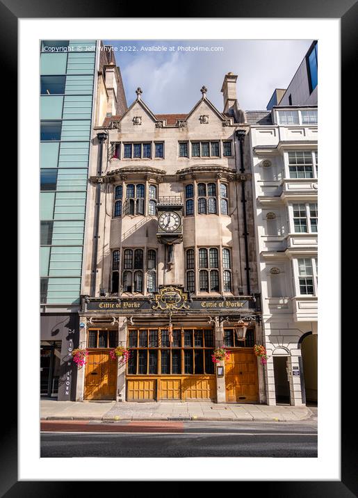 The Cittie of Yorke Framed Mounted Print by Jeff Whyte