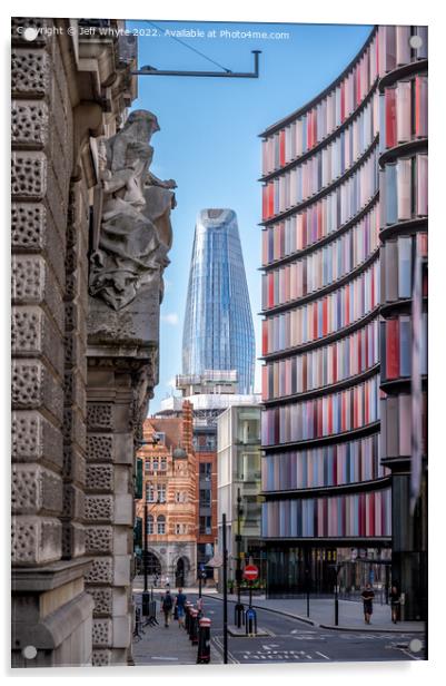 London Cityscape Acrylic by Jeff Whyte