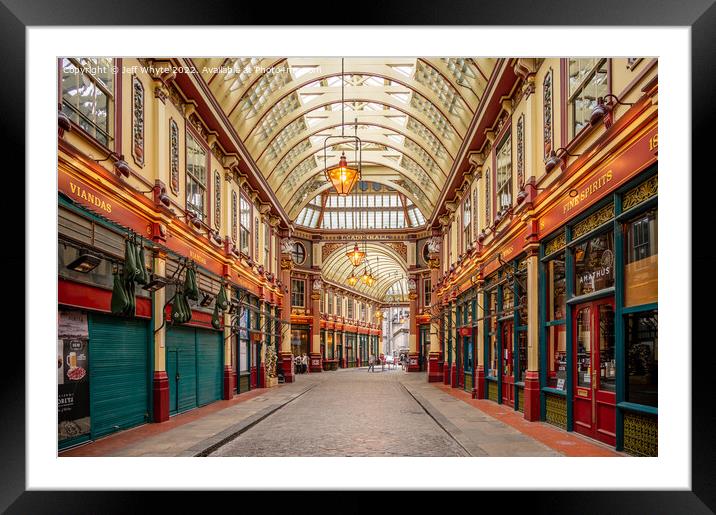 London's amazing Leadenhall Market  Framed Mounted Print by Jeff Whyte