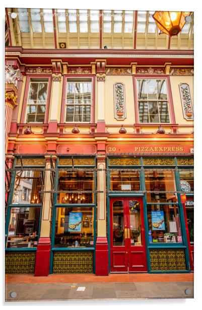 London's amazing Leadenhall Market  Acrylic by Jeff Whyte