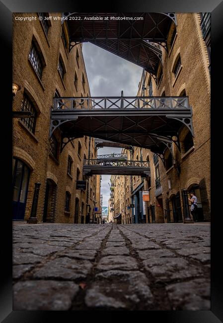 Shad Thames  Framed Print by Jeff Whyte