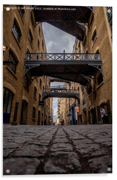 Shad Thames  Acrylic by Jeff Whyte