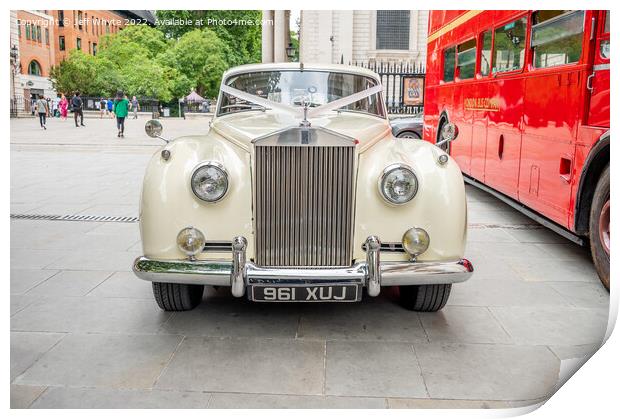Rolls-Royce classic car Print by Jeff Whyte