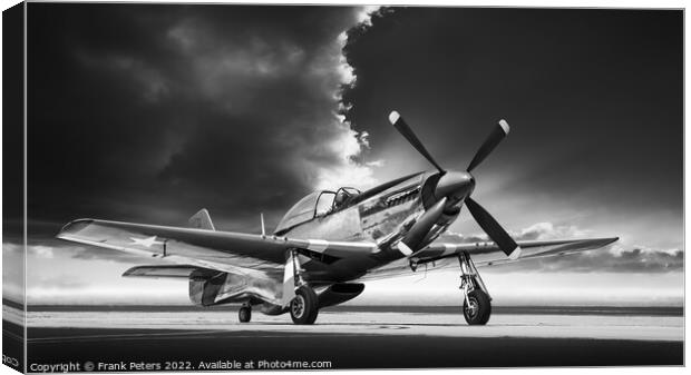 mustang p51 Canvas Print by Frank Peters