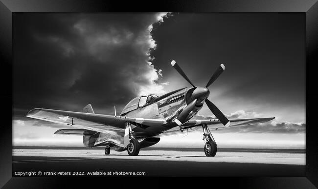 mustang p51 Framed Print by Frank Peters
