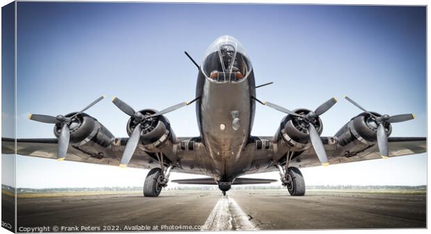 bomber b17 Canvas Print by Frank Peters