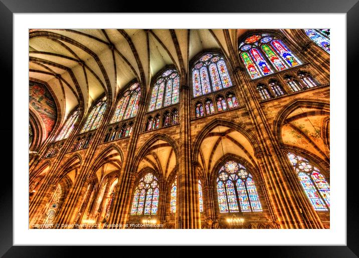 Strasbourg Cathedral  Framed Mounted Print by David Pyatt