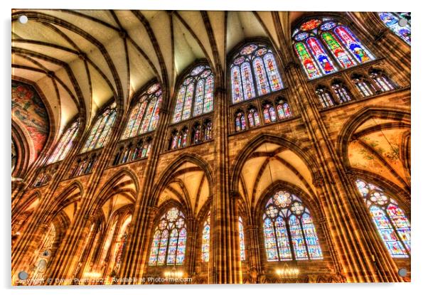 Strasbourg Cathedral  Acrylic by David Pyatt