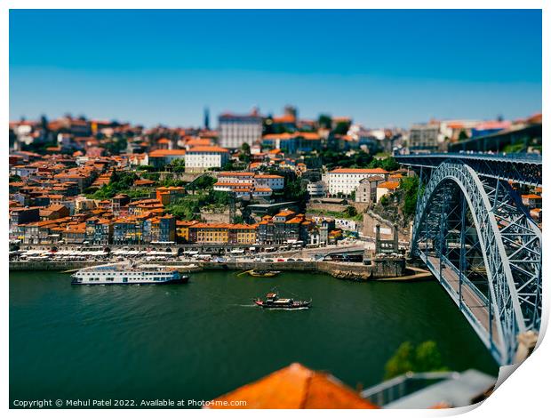 River Douro and Ponte Luis I bridge - Porto, Portugal Print by Mehul Patel