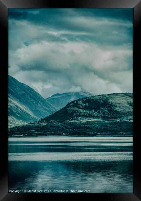 Loch Linnhe and the Nevis mountain range by Fort William, Scottish Highlands, Scotland Framed Print by Mehul Patel