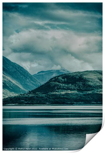 Loch Linnhe and the Nevis mountain range by Fort William, Scottish Highlands, Scotland Print by Mehul Patel