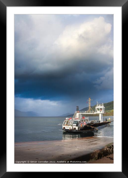 Corran Ferry  Framed Mounted Print by Simon Connellan
