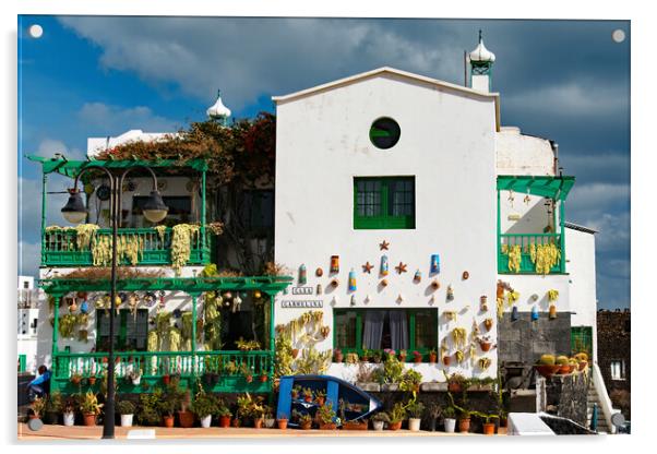Casa Camelina, Punta Mujeres Acrylic by Joyce Storey
