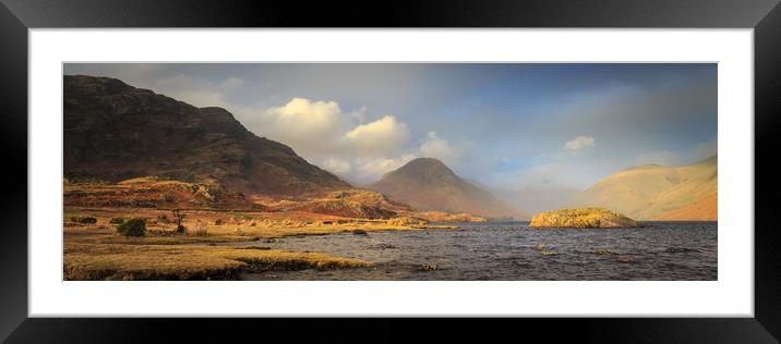Wast Water Wasdale - Lake District Framed Mounted Print by Phil Durkin DPAGB BPE4