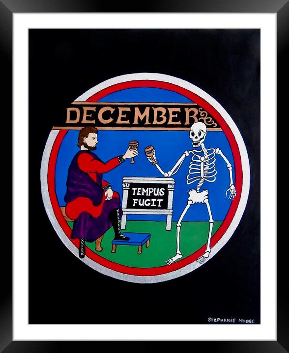 Medieval December Framed Mounted Print by Stephanie Moore