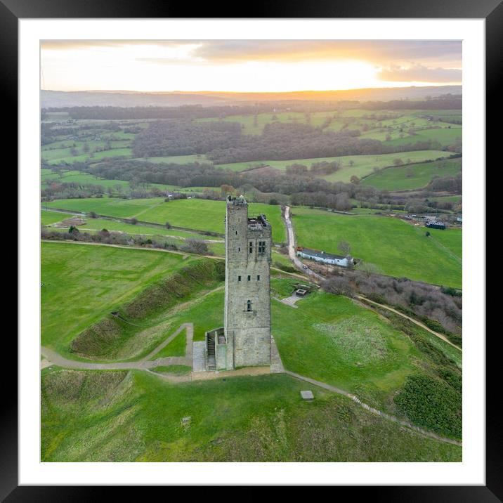 Victoria Tower Wakefield Framed Mounted Print by Apollo Aerial Photography