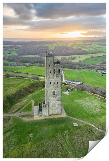Victoria Tower Castle Hill Print by Apollo Aerial Photography