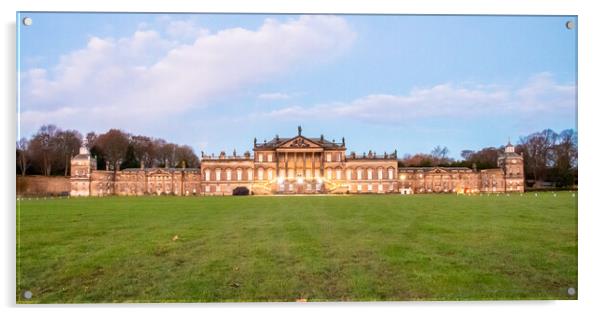 Wentworth Woodhouse Blue Hour Acrylic by Apollo Aerial Photography