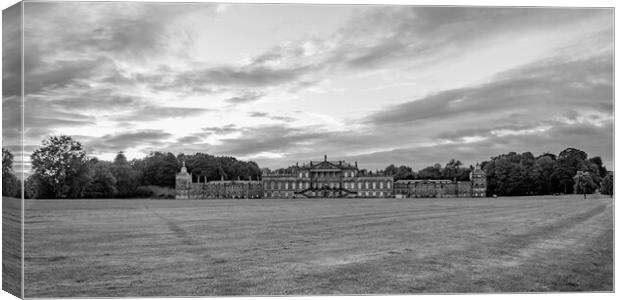 Wentworth Woodhouse Mono Canvas Print by Apollo Aerial Photography