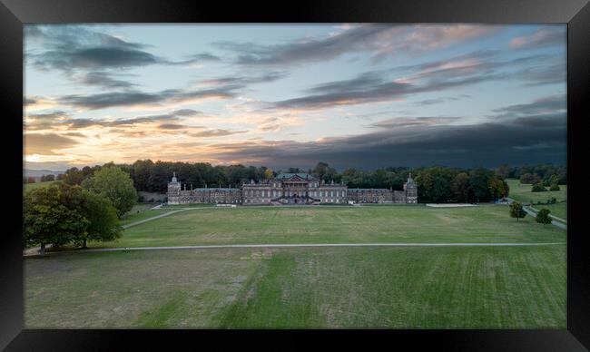 Wentworth Woodhouse From The Air Framed Print by Apollo Aerial Photography