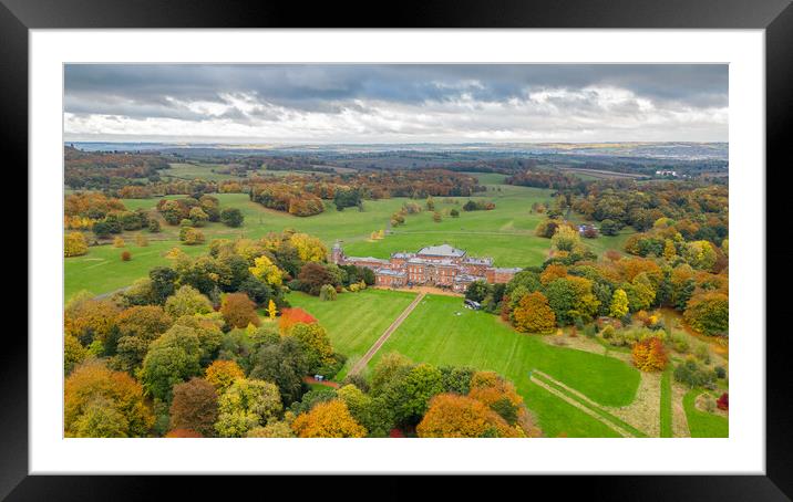 Wentworth Woodhouse North Face Framed Mounted Print by Apollo Aerial Photography