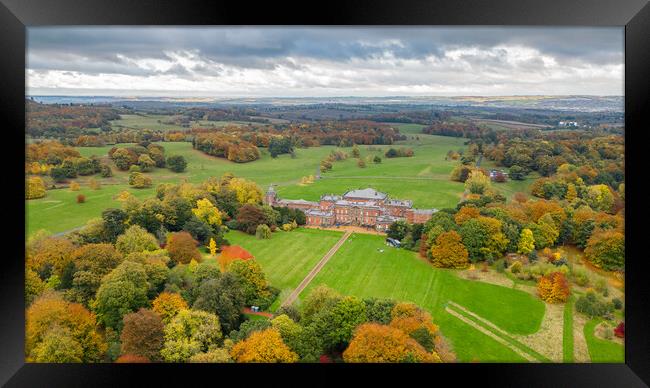 Wentworth Woodhouse North Face Framed Print by Apollo Aerial Photography