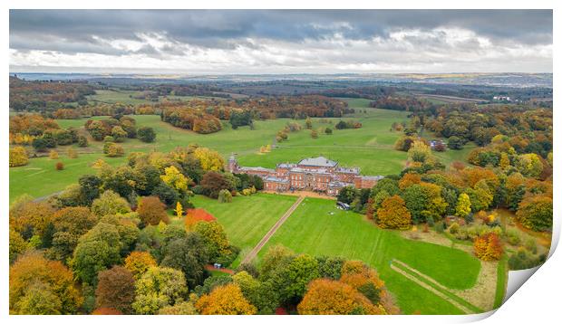 Wentworth Woodhouse North Face Print by Apollo Aerial Photography