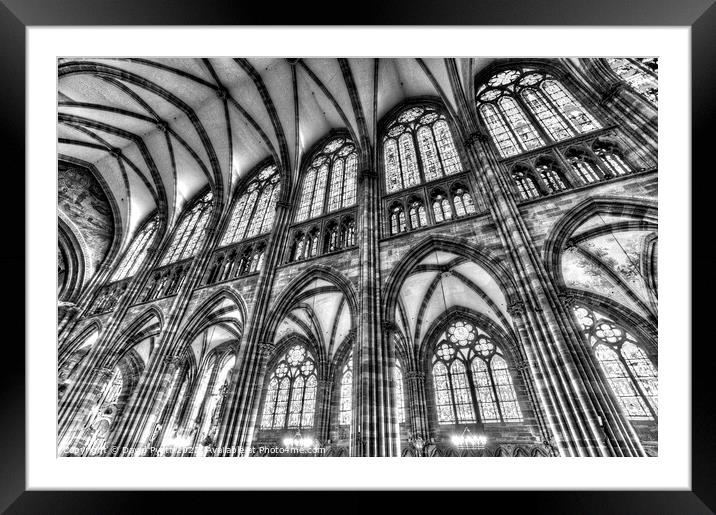 Strasbourg Cathedral Architecture  Framed Mounted Print by David Pyatt