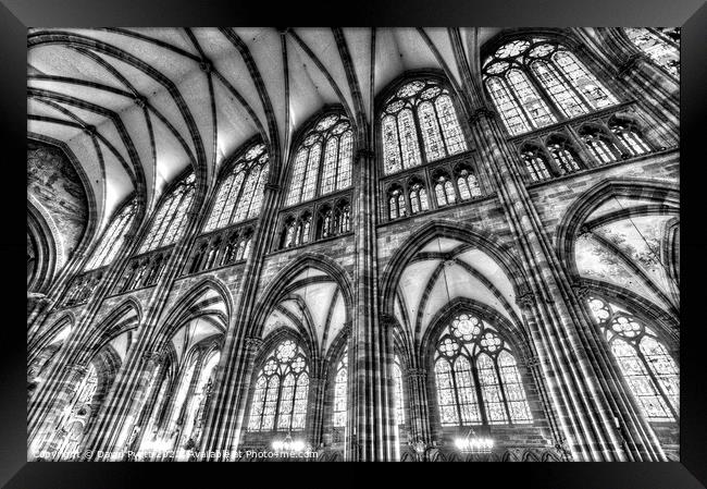 Strasbourg Cathedral Architecture  Framed Print by David Pyatt