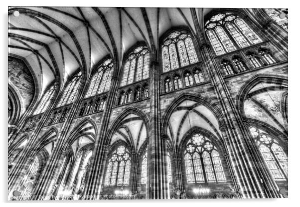 Strasbourg Cathedral Architecture  Acrylic by David Pyatt